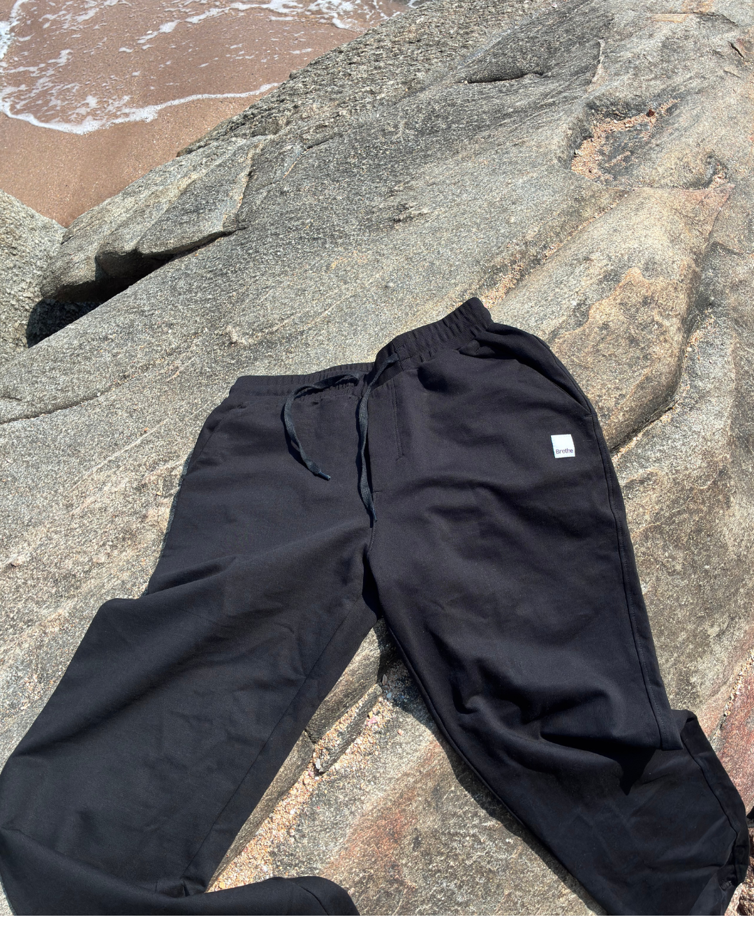 FFJ photo on beach side rocks